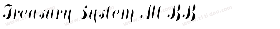 Treasury System Alt BB字体转换